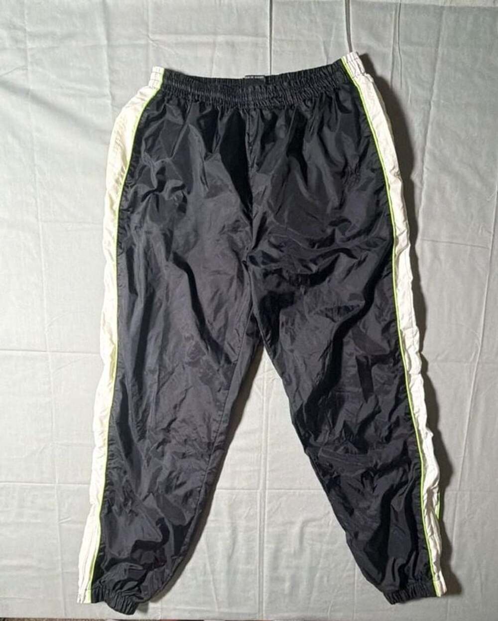 USA Olympic Brand Track Pants Size M/M(32-34) Black Nylon Windbreaker